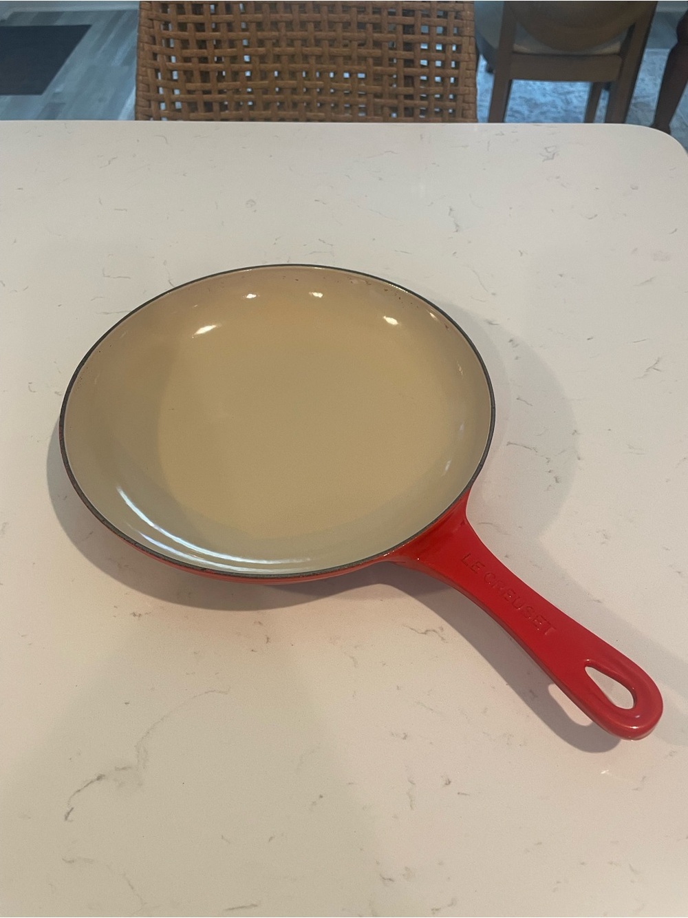 Le Creuset Enameled Cast Iron Shallow Fry Pan, 9.75"